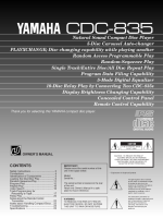 Yamaha CDC-835 - Owners Manual 